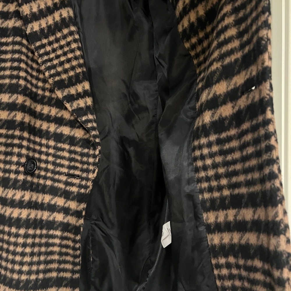 Avec Les Filles tan houndstooth wool coat
sz Small - Picture 6 of 6